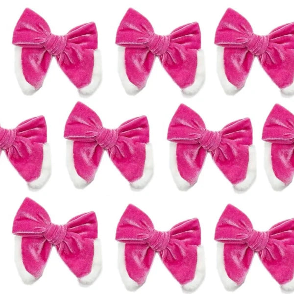 Pink Velvet Fur Pinwheel