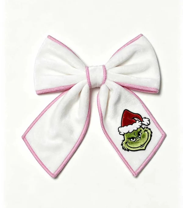 Velvet Christmas Bow (4”x5”)