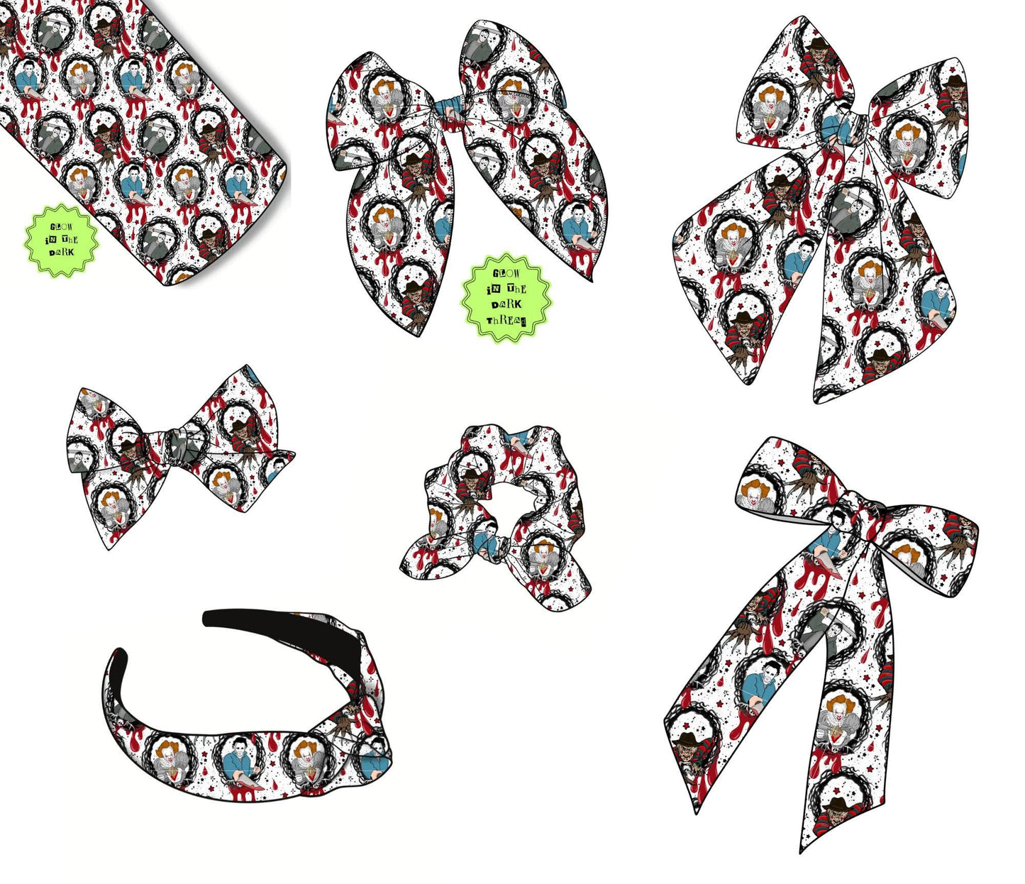 Spooky Bows/Scrunchies/Headbands