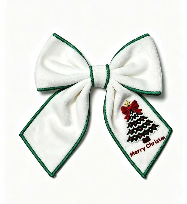 Velvet Christmas Bow (4”x5”)