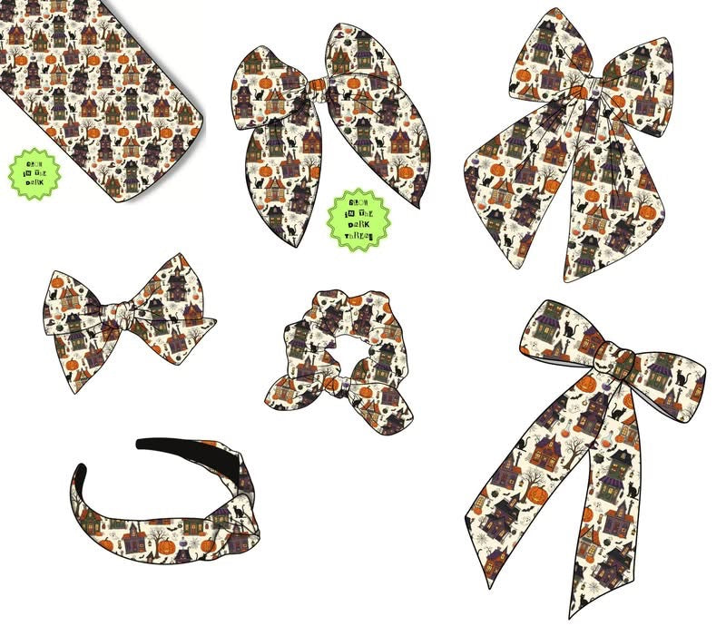 Spooky Bows/Scrunchies/Headbands