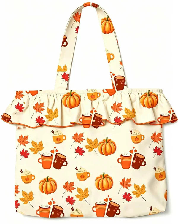 Ruffle Tote Bags