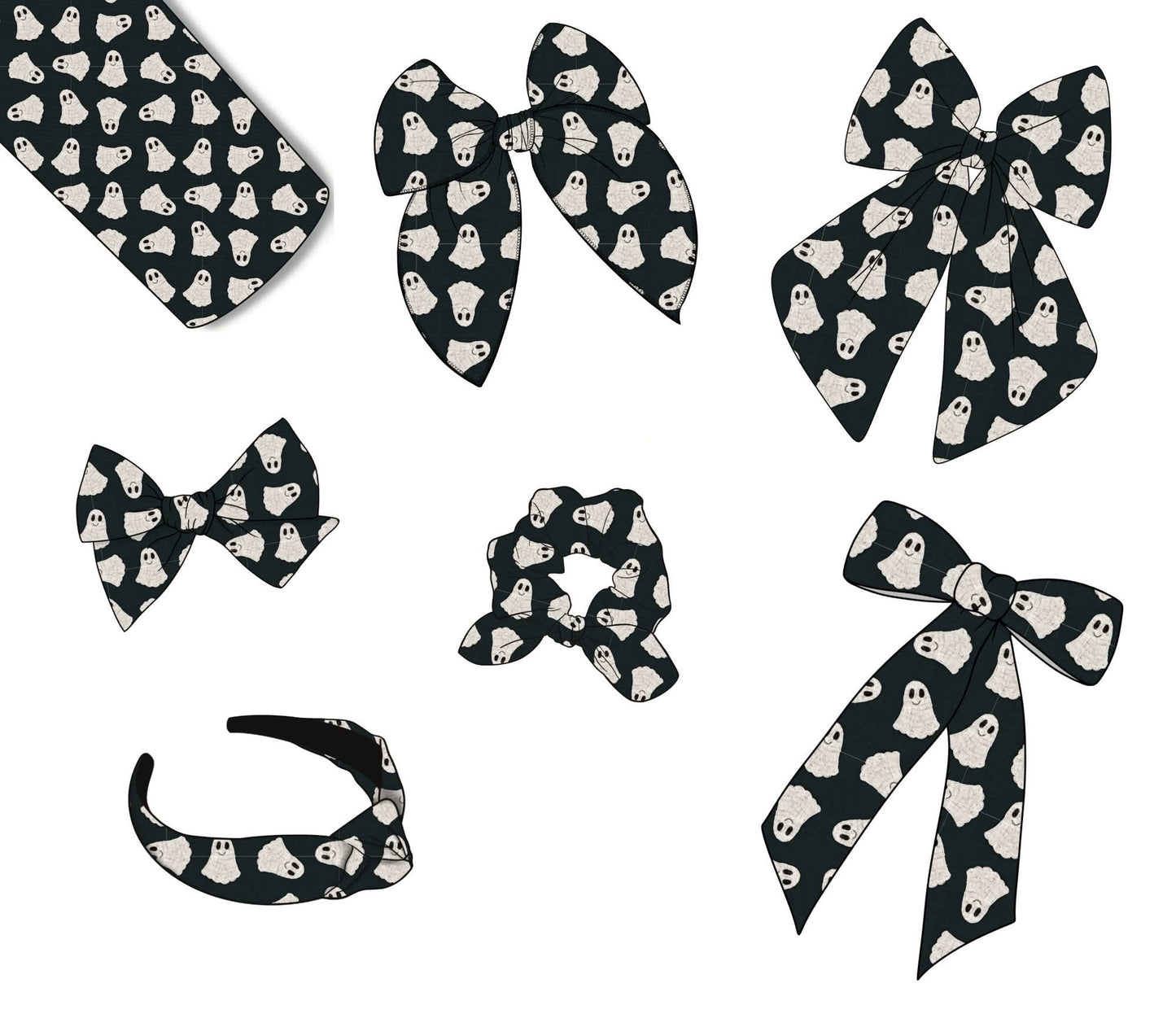Spooky Bows/Scrunchies/Headbands