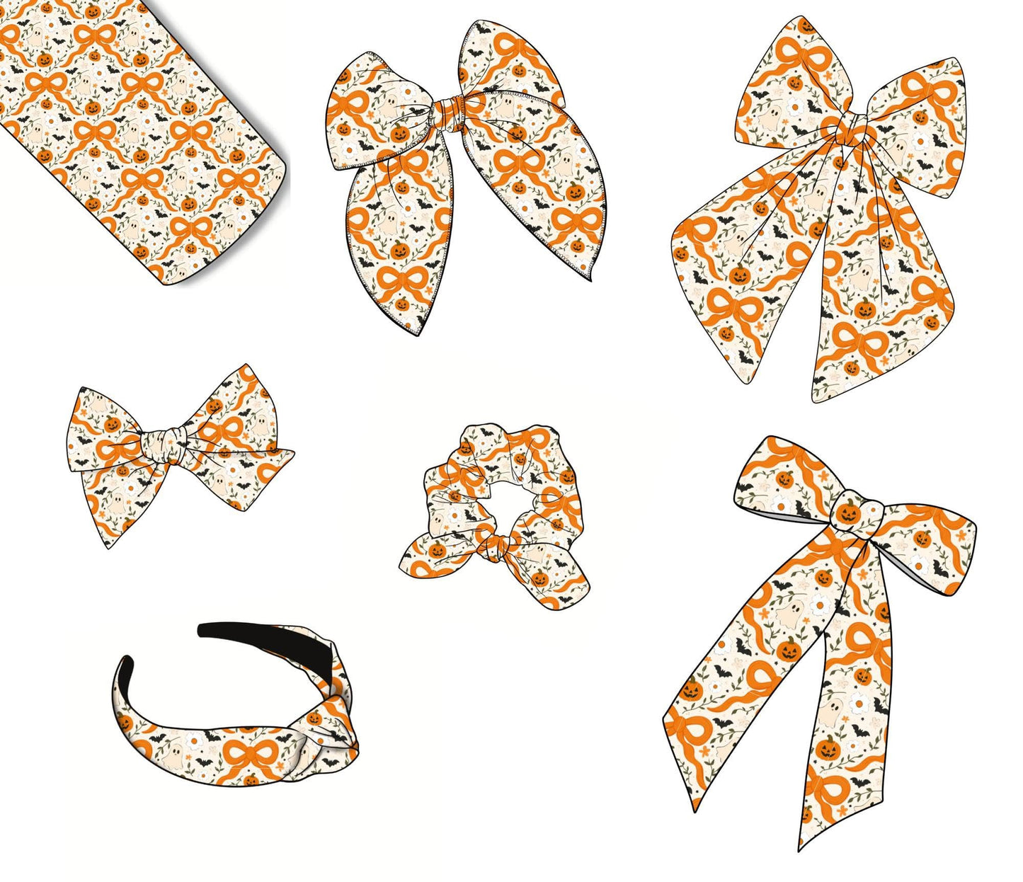 Spooky Bows/Scrunchies/Headbands