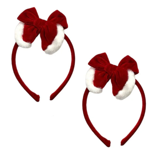 Santa Pinwheel Headband