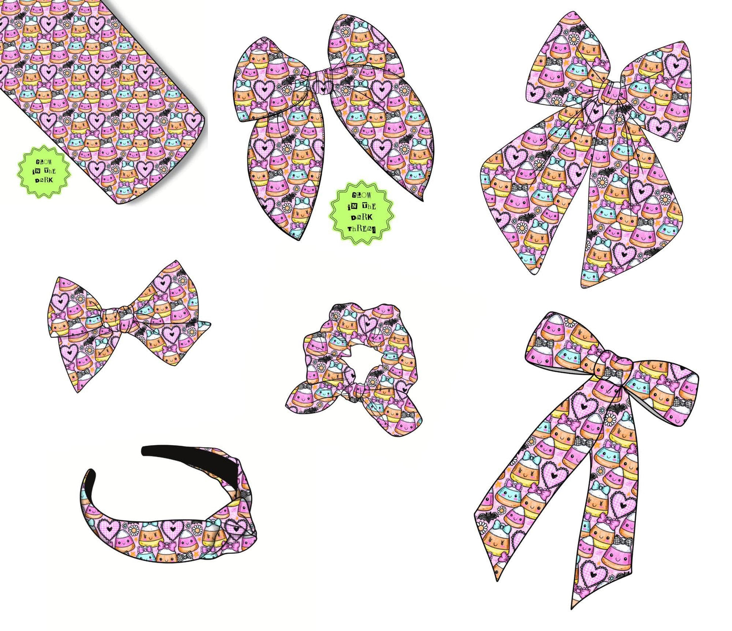 Spooky Bows/Scrunchies/Headbands