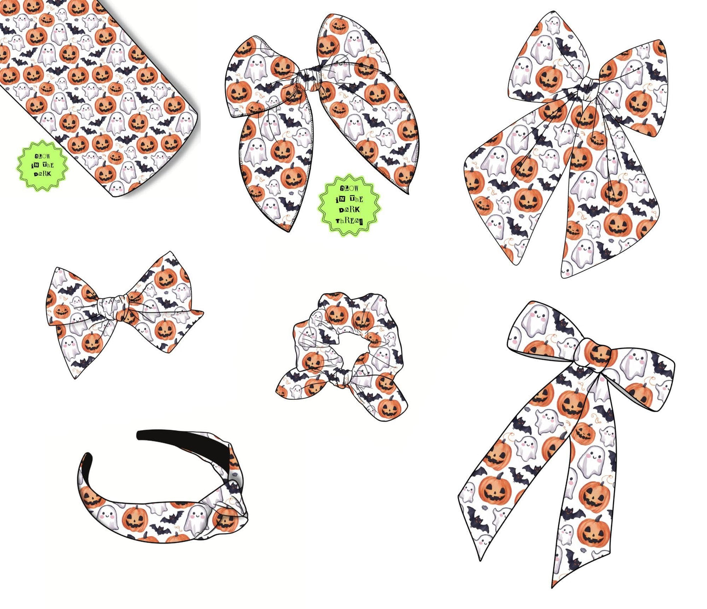 Spooky Bows/Scrunchies/Headbands