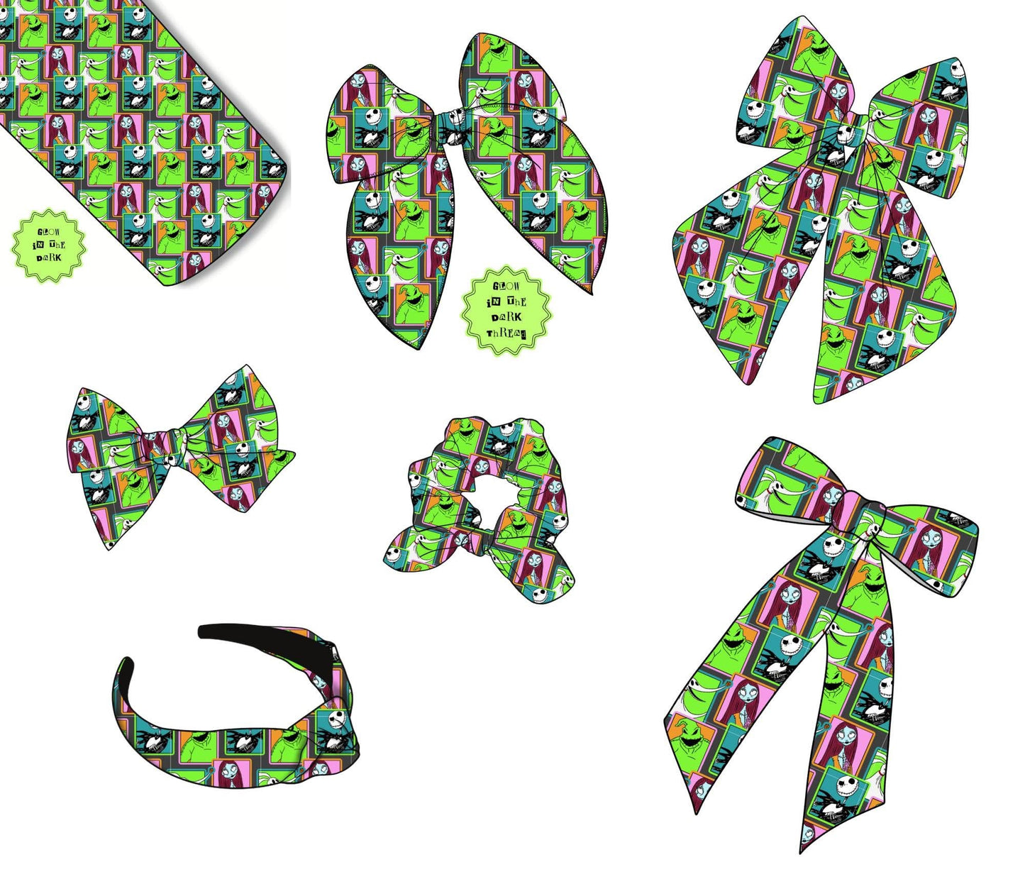 Spooky Bows/Scrunchies/Headbands