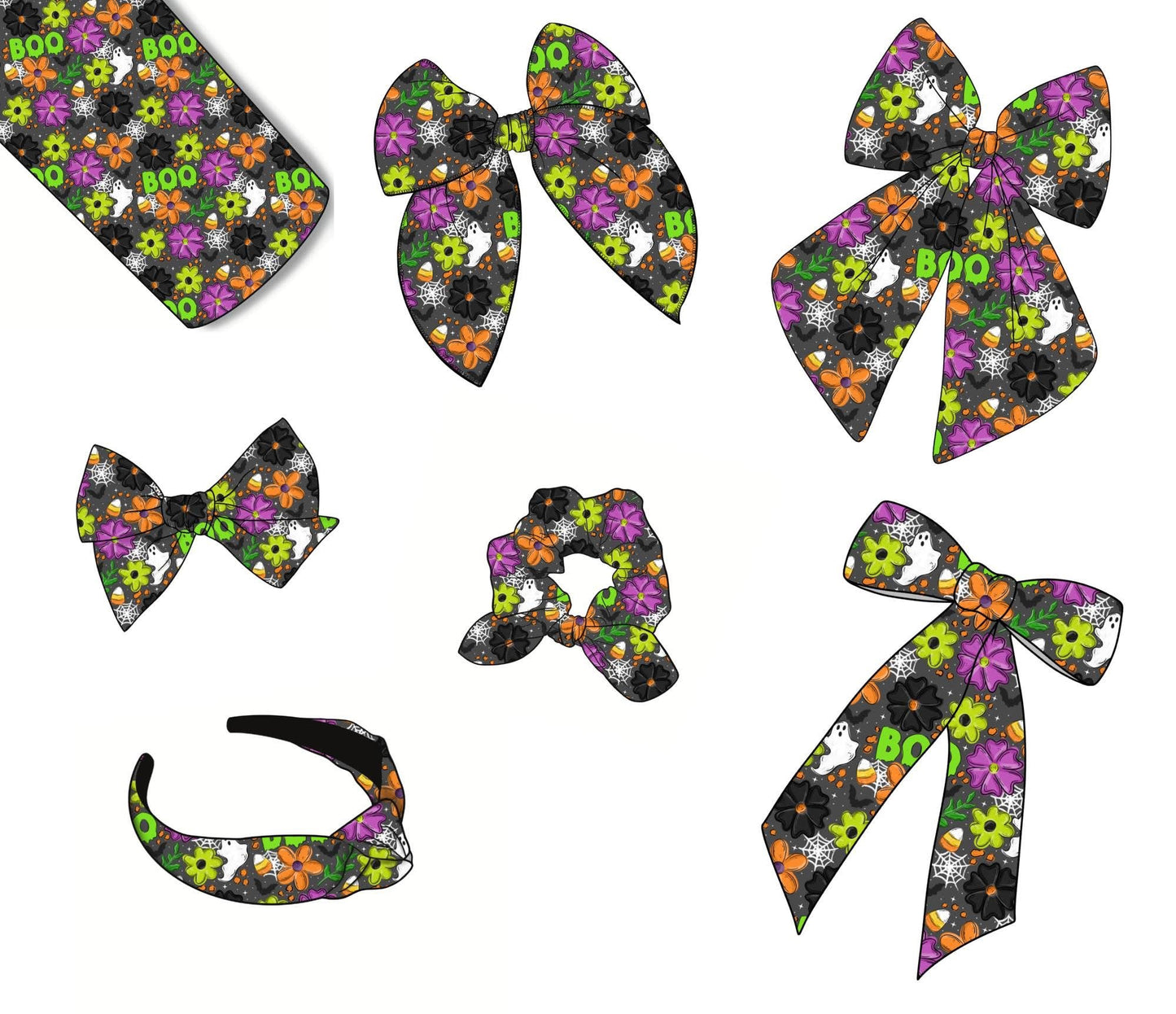 Spooky Bows/Scrunchies/Headbands