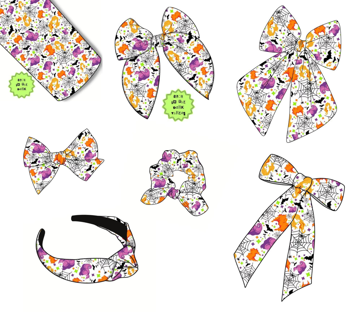 Spooky Bows/Scrunchies/Headbands