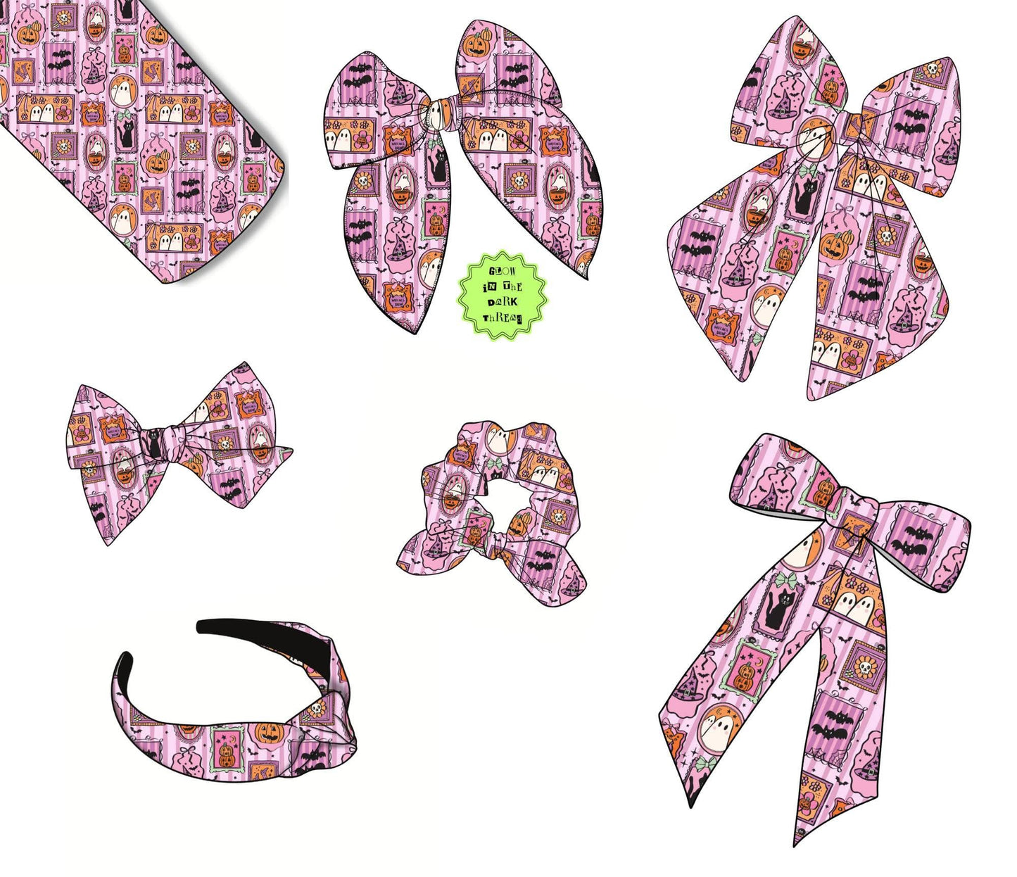 Spooky Bows/Scrunchies/Headbands