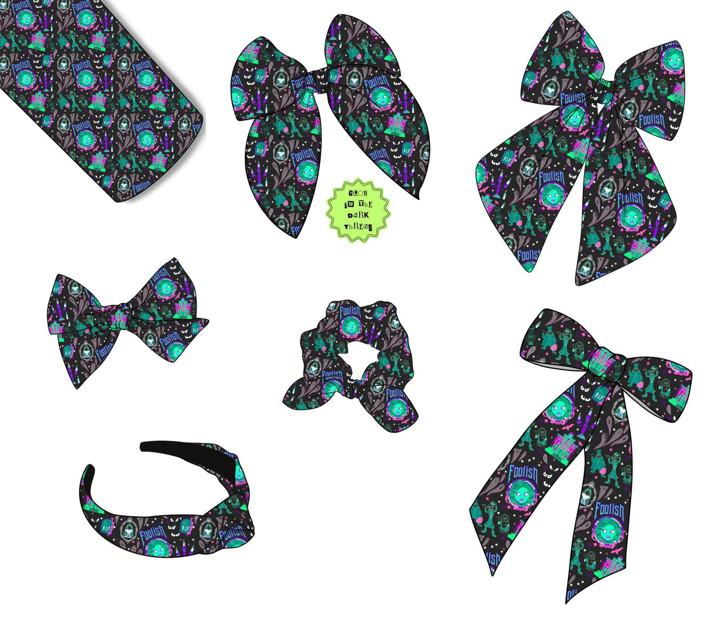 Spooky Bows/Scrunchies/Headbands