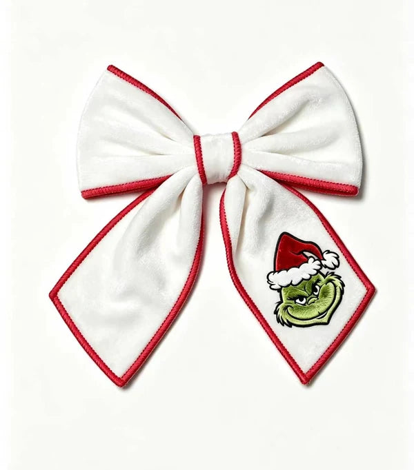 Velvet Christmas Bow (4”x5”)