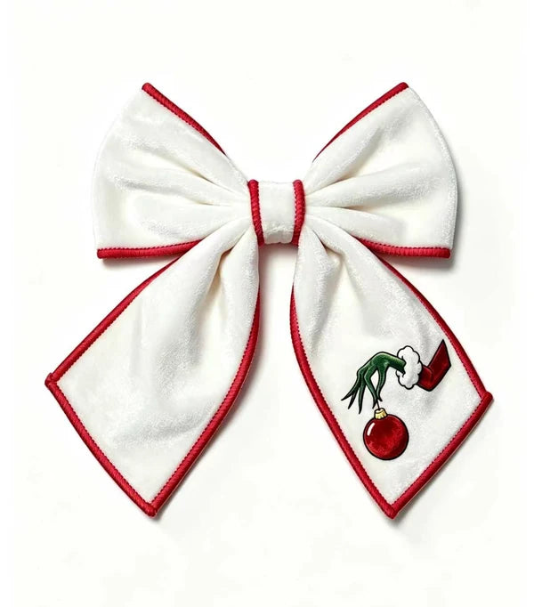 Velvet Christmas Bow (4”x5”)