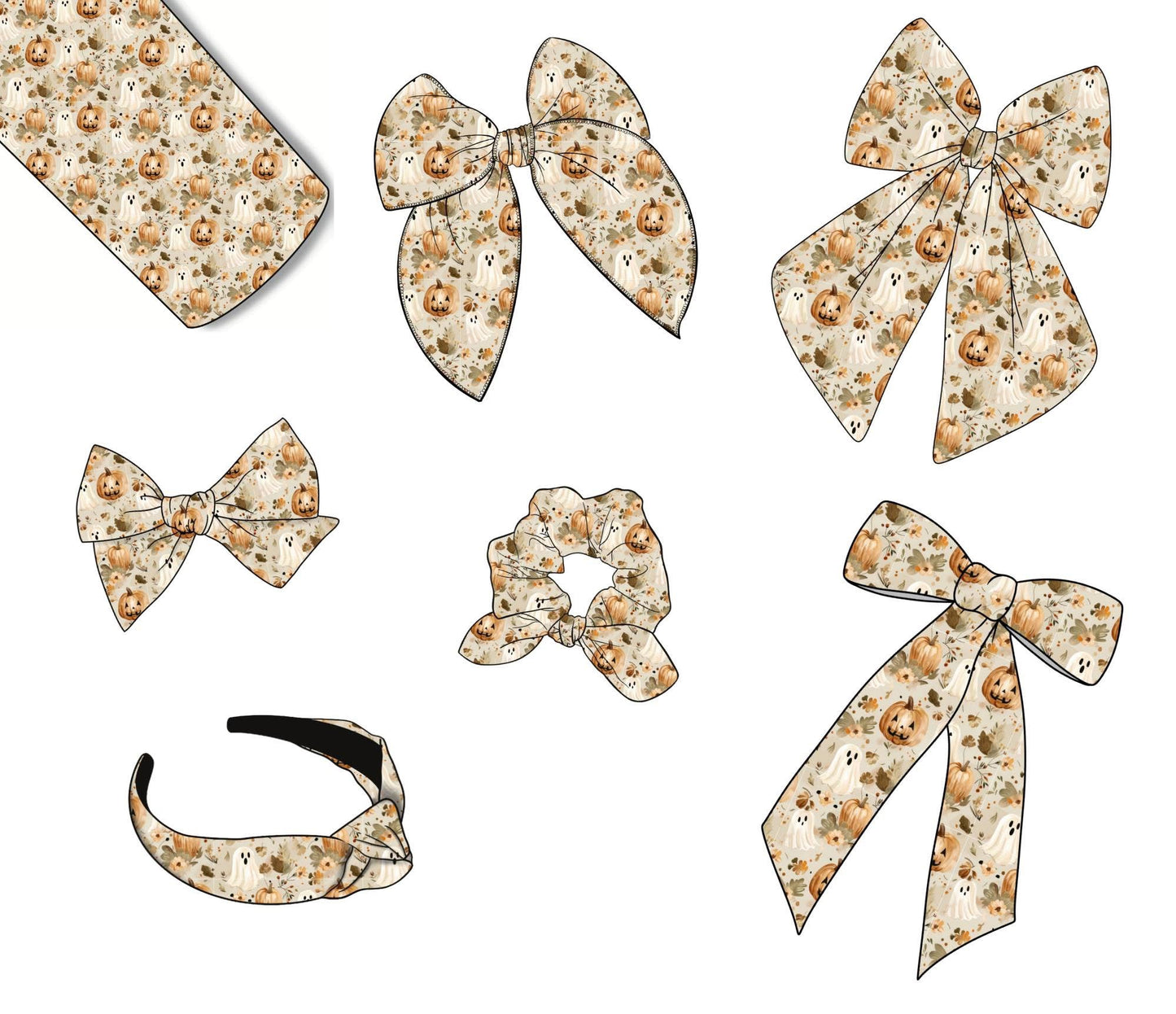 Spooky Bows/Scrunchies/Headbands
