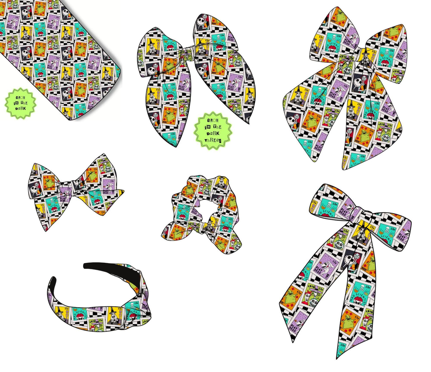 Spooky Bows/Scrunchies/Headbands