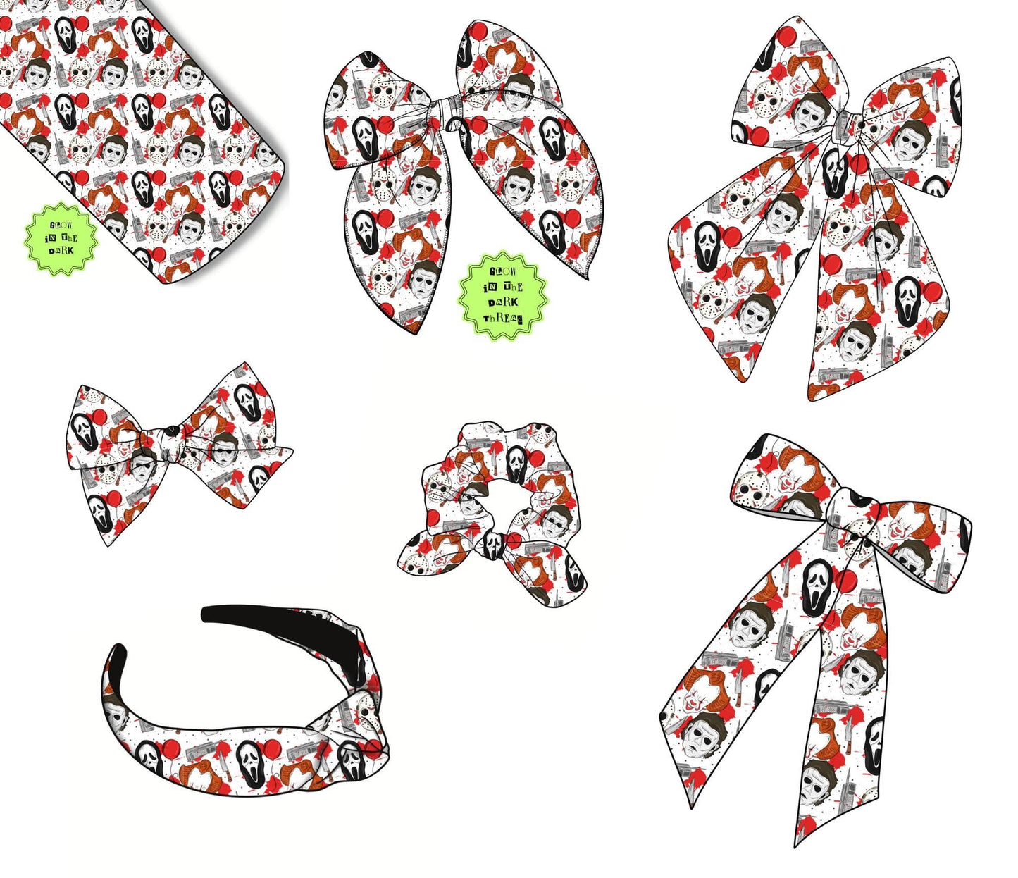 Spooky Bows/Scrunchies/Headbands