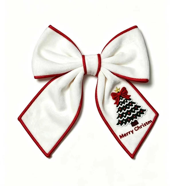 Velvet Christmas Bow (4”x5”)