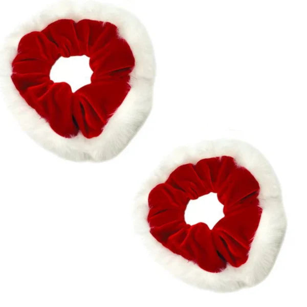 Santa Fur Bow