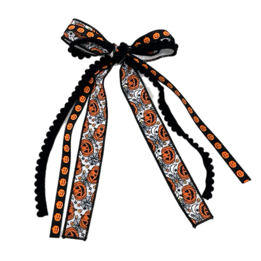 Jack-o'-lantern Jamboree Ribbon Bow